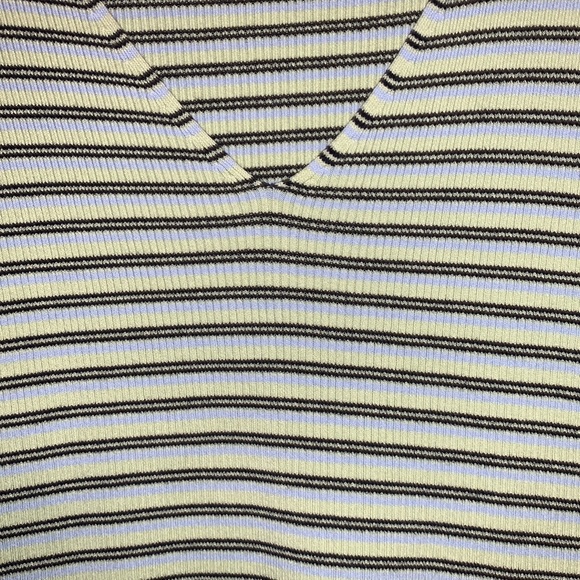 Charter Club stripe v-neck top, size XL - Picture 2 of 3